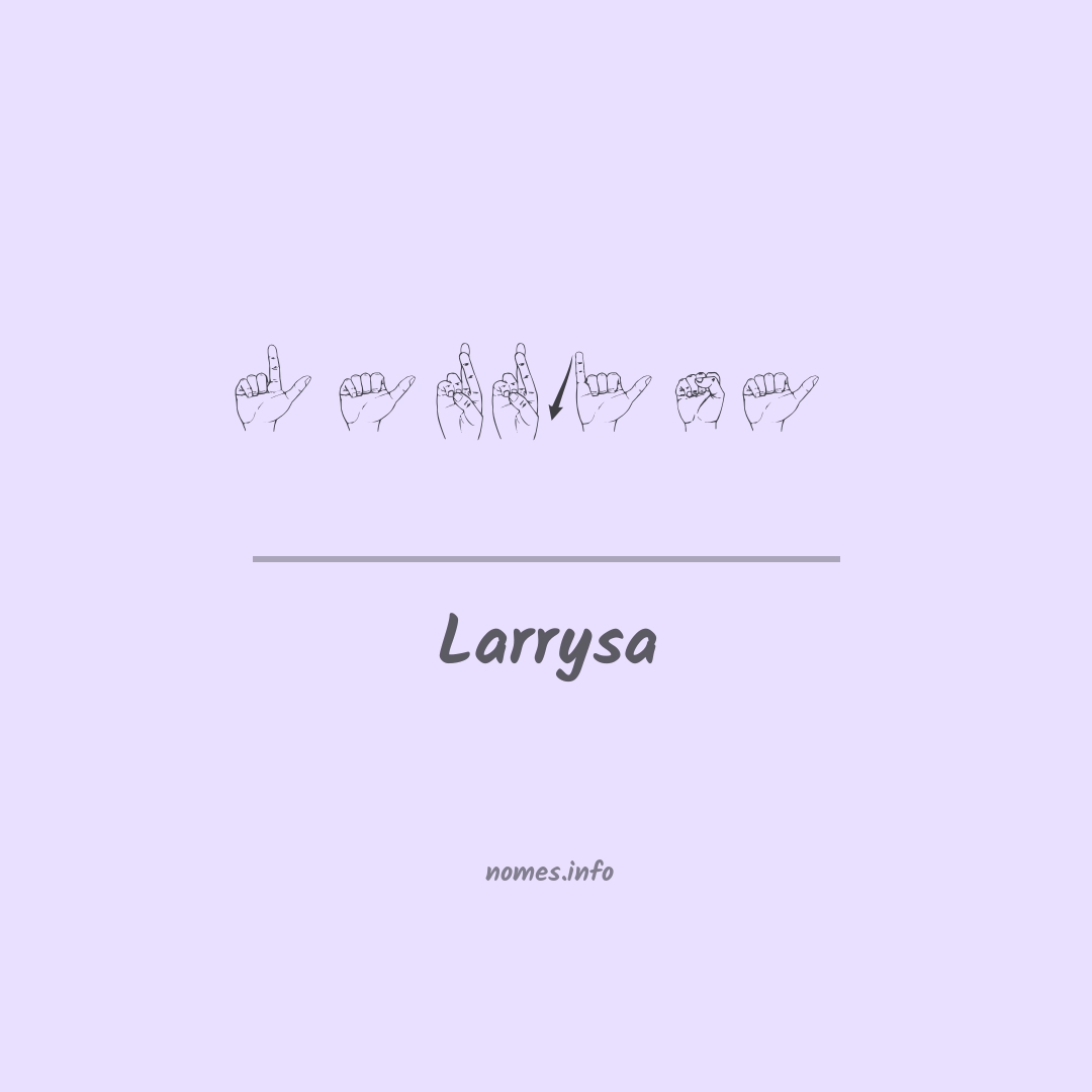 Larrysa em Libras
