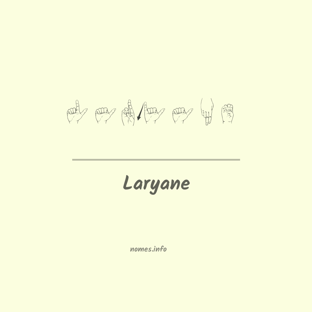 Laryane em Libras