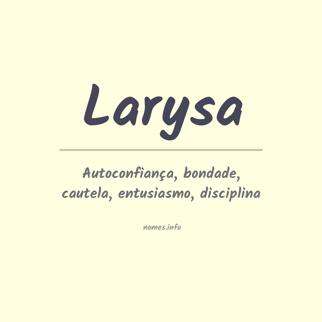 Significado do nome Larysa
