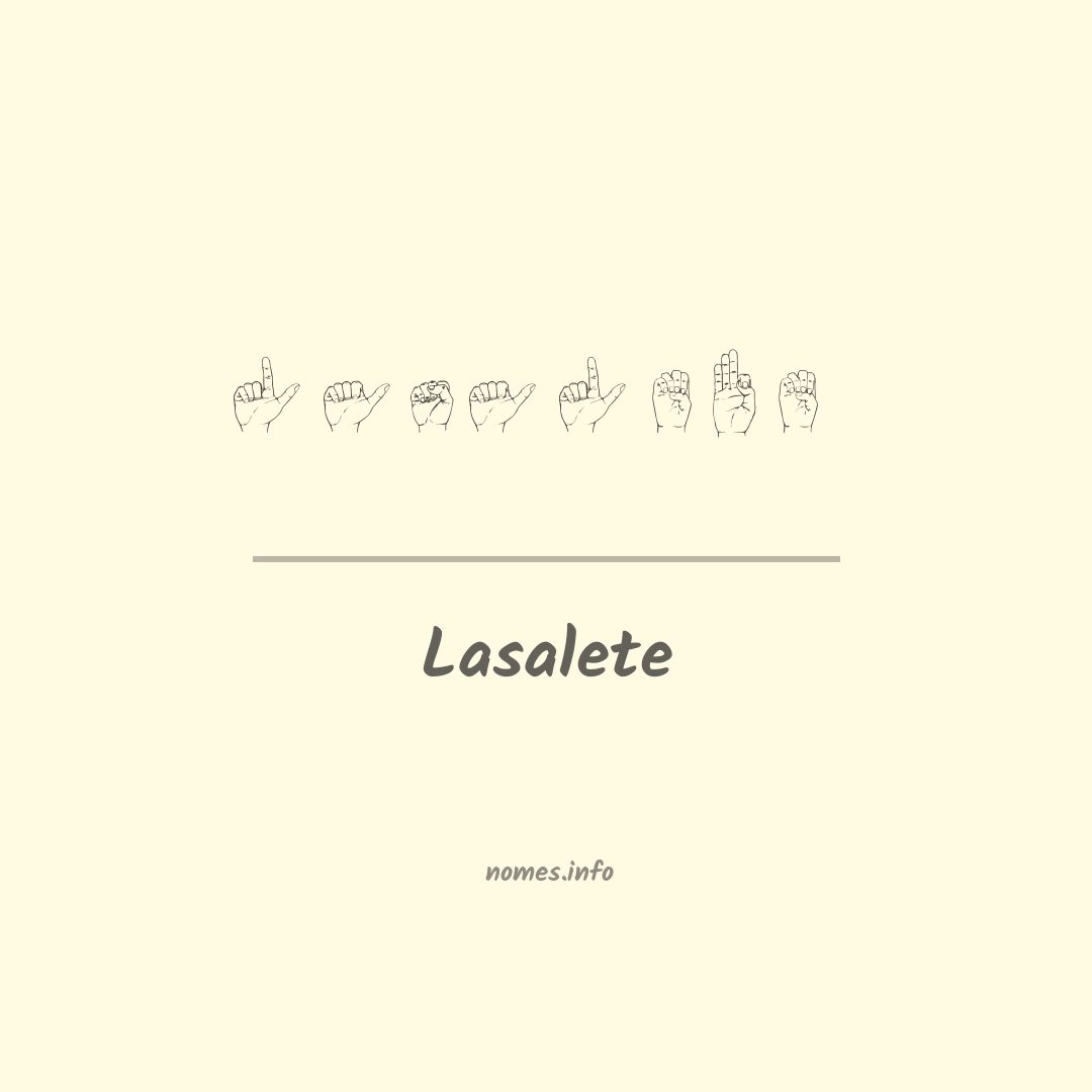 Lasalete em Libras