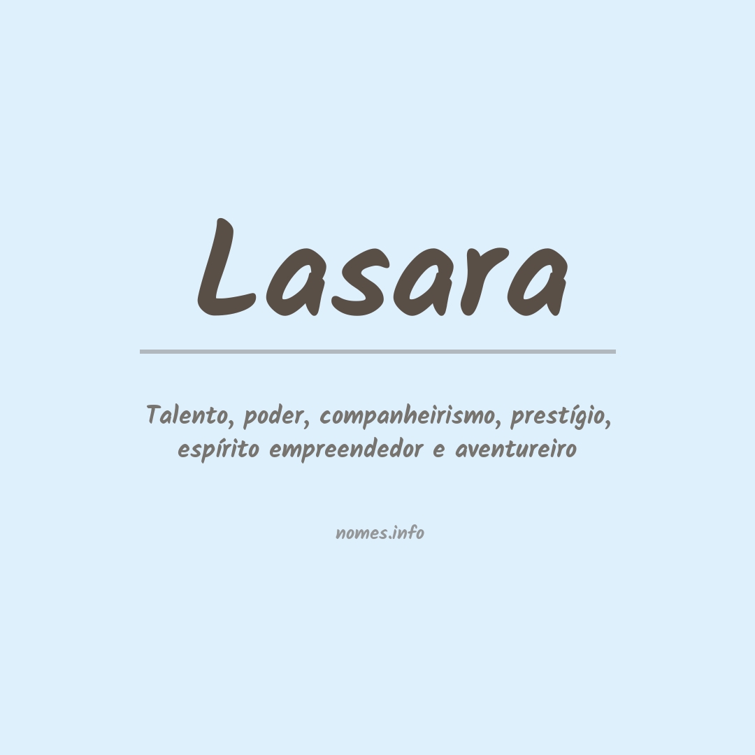 Significado do nome Lasara