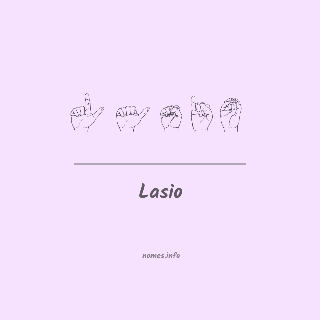 Lasio em Libras