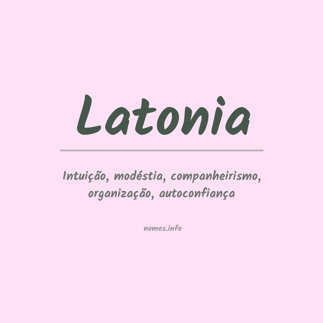 Significado do nome Latonia