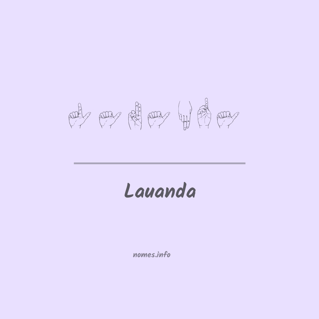 Lauanda em Libras