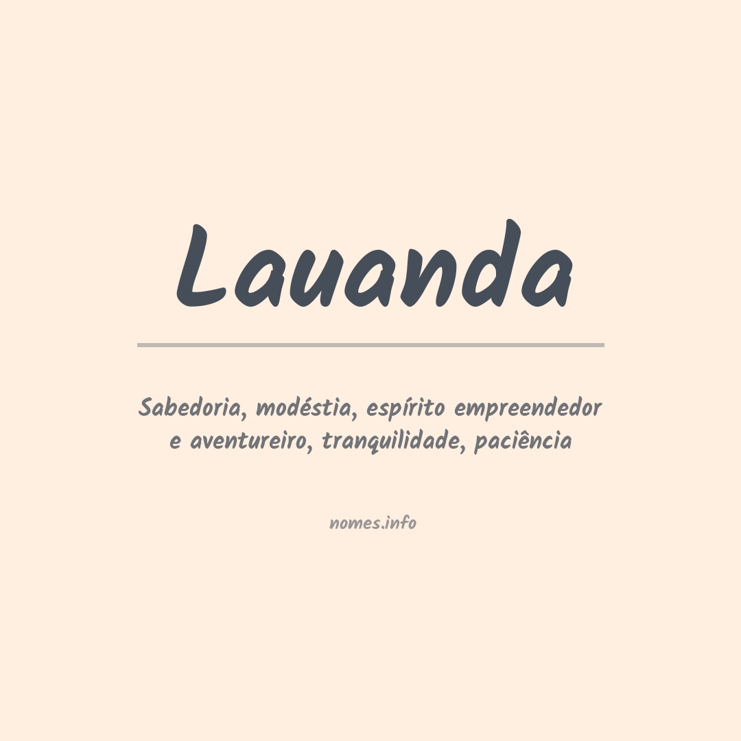 Significado do nome Lauanda