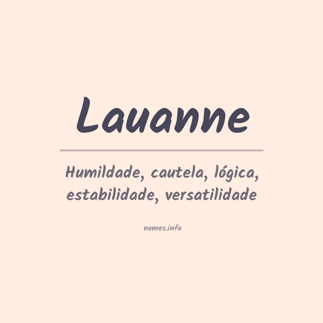 Significado do nome Lauanne