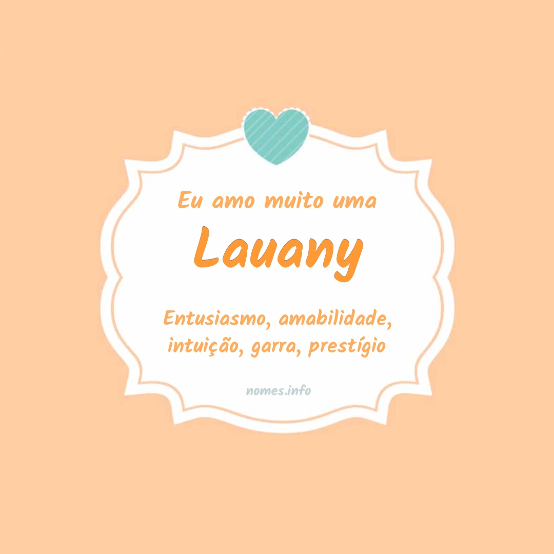 Eu amo muito Lauany