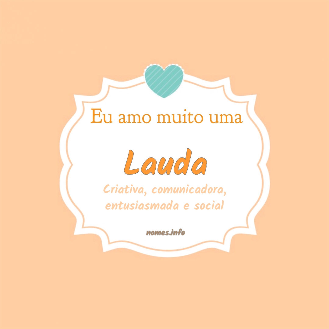 Eu amo muito Lauda