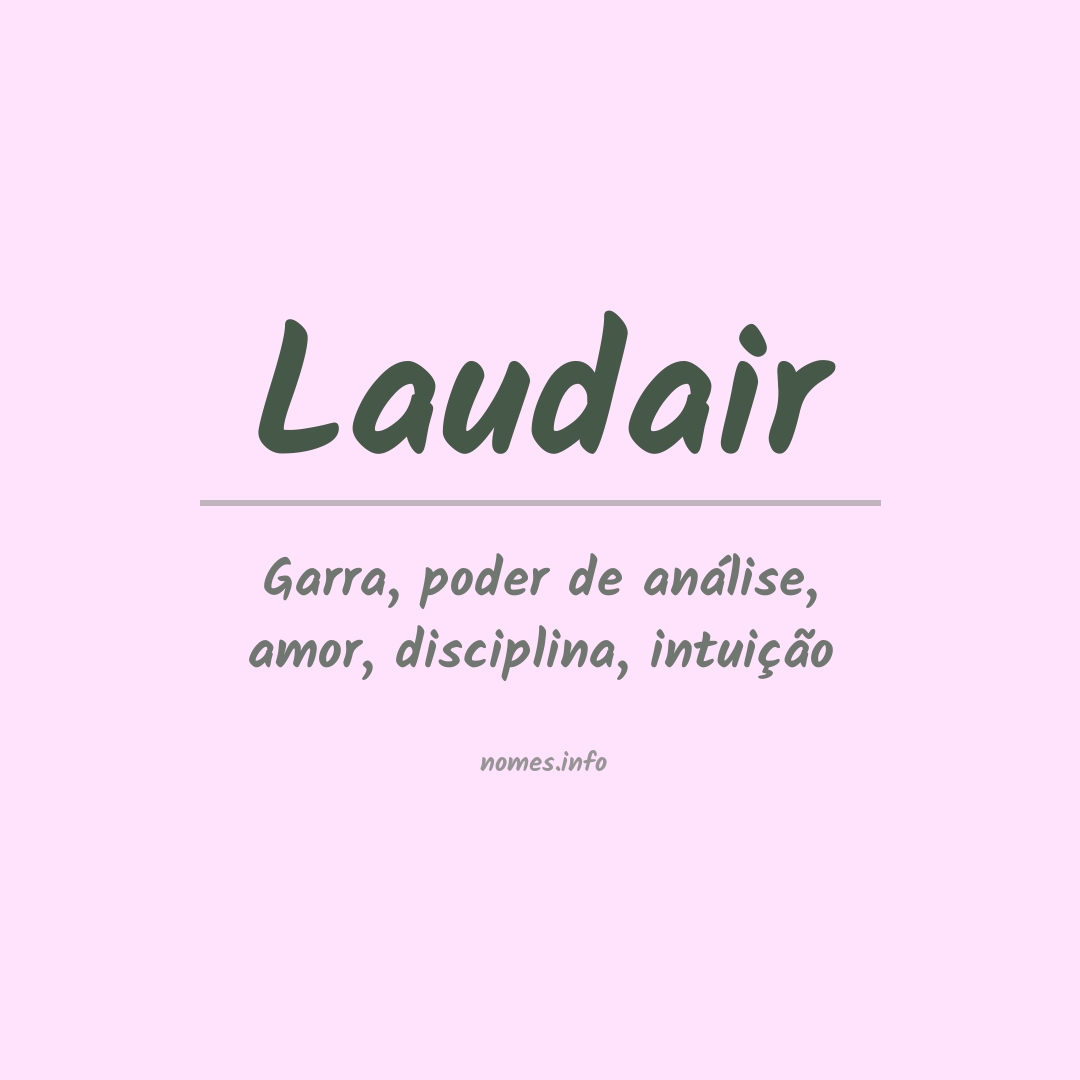 Significado do nome Laudair