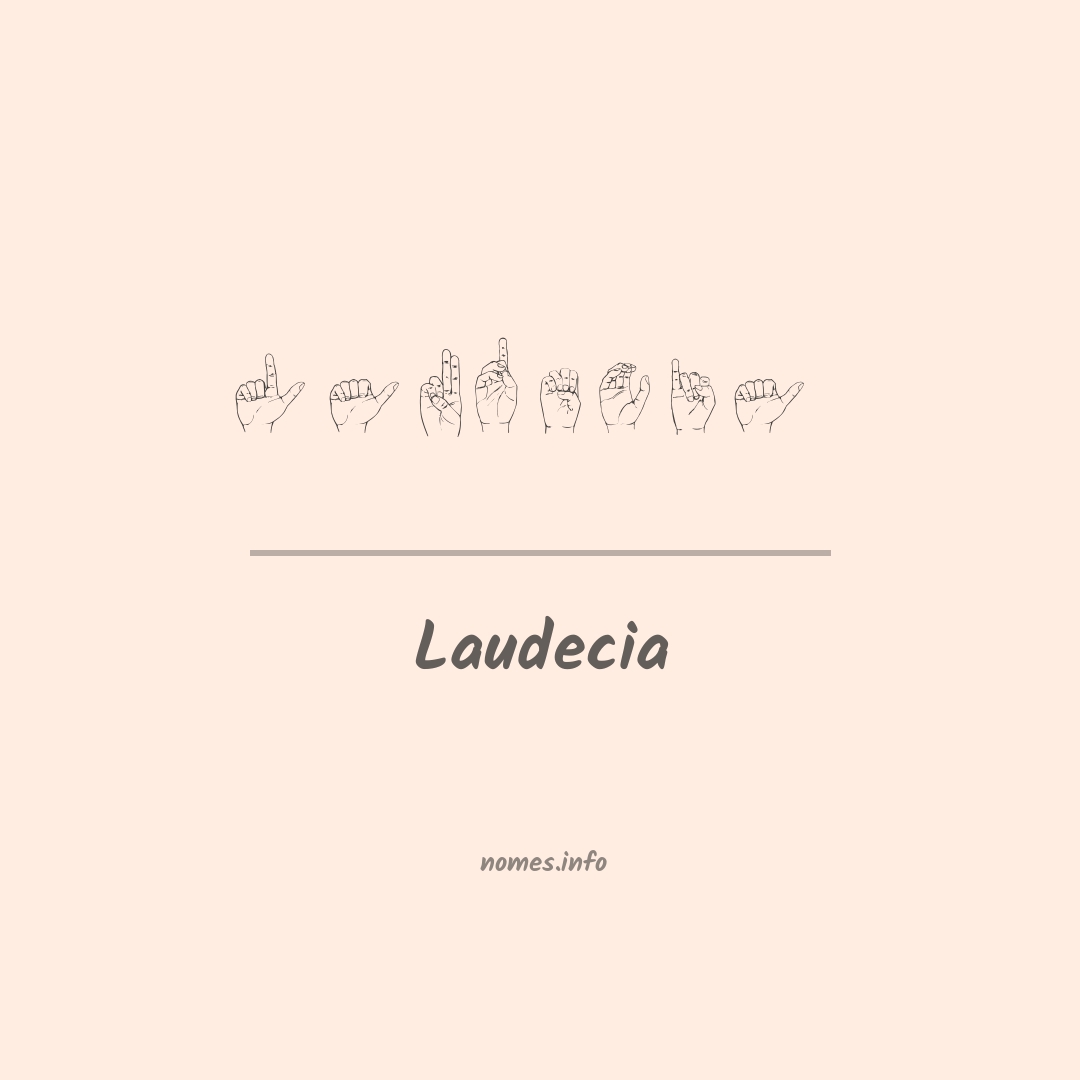 Laudecia em Libras Laudecia em Libras