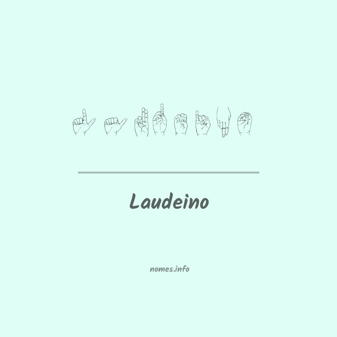 Laudeino em Libras