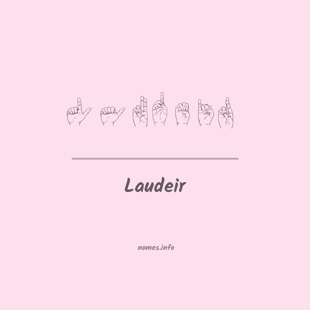 Laudeir em Libras