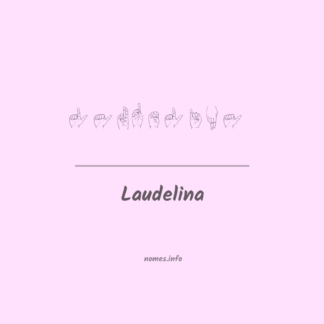 Laudelina em Libras