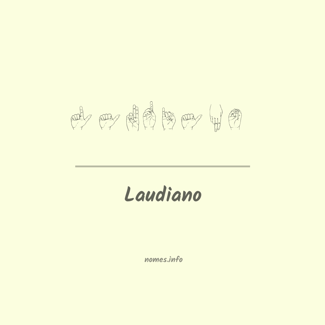 Laudiano em Libras
