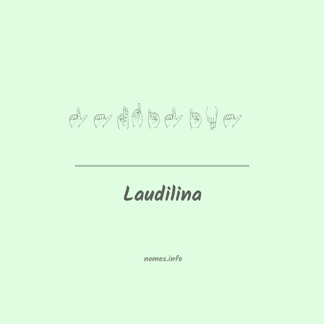 Laudilina em Libras