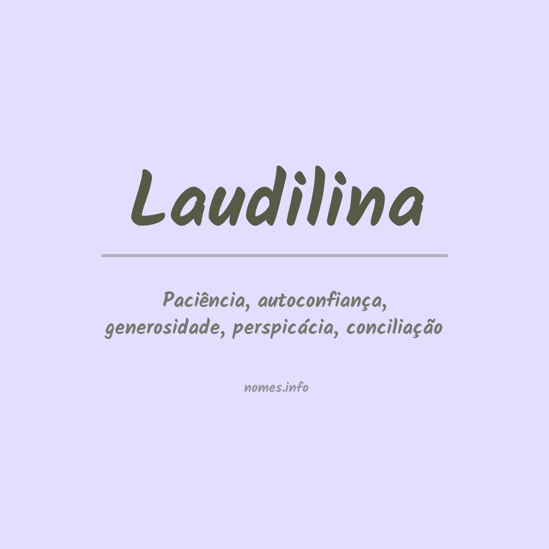 Significado do nome Laudilina