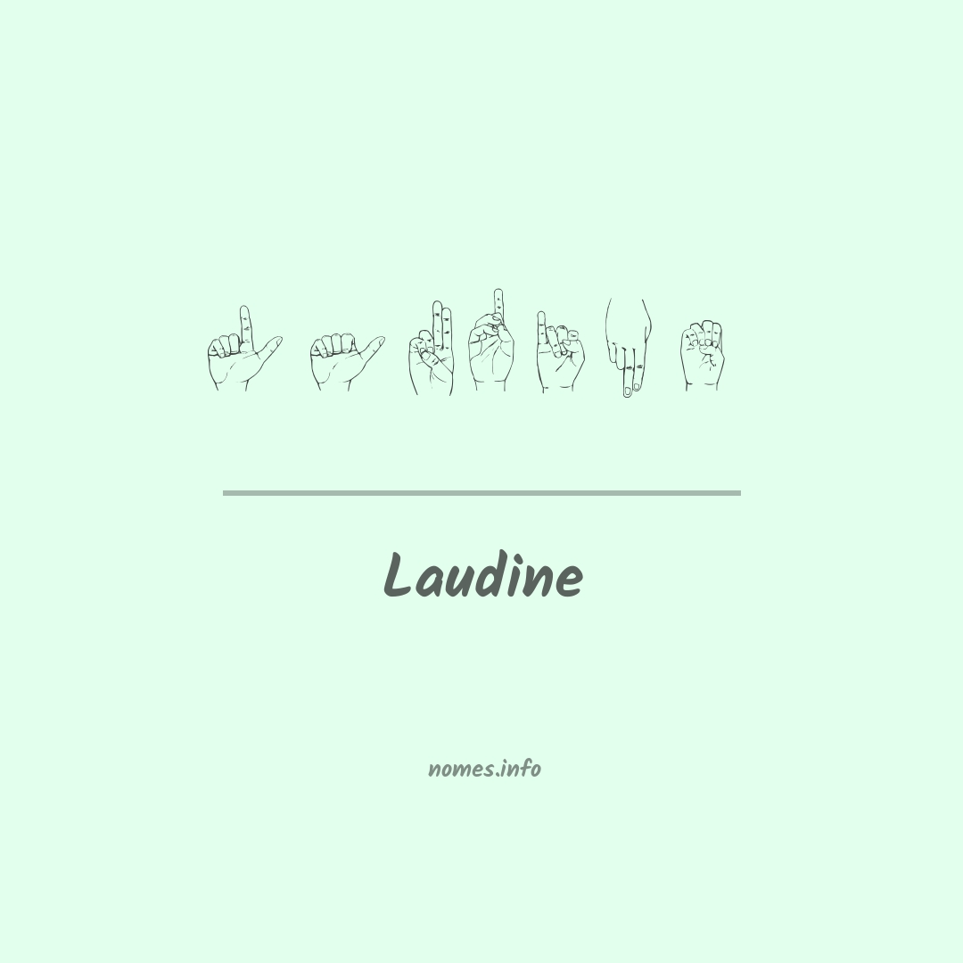Laudine em Libras