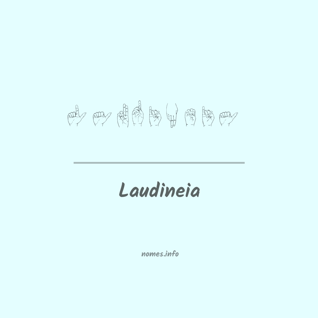 Laudineia em Libras