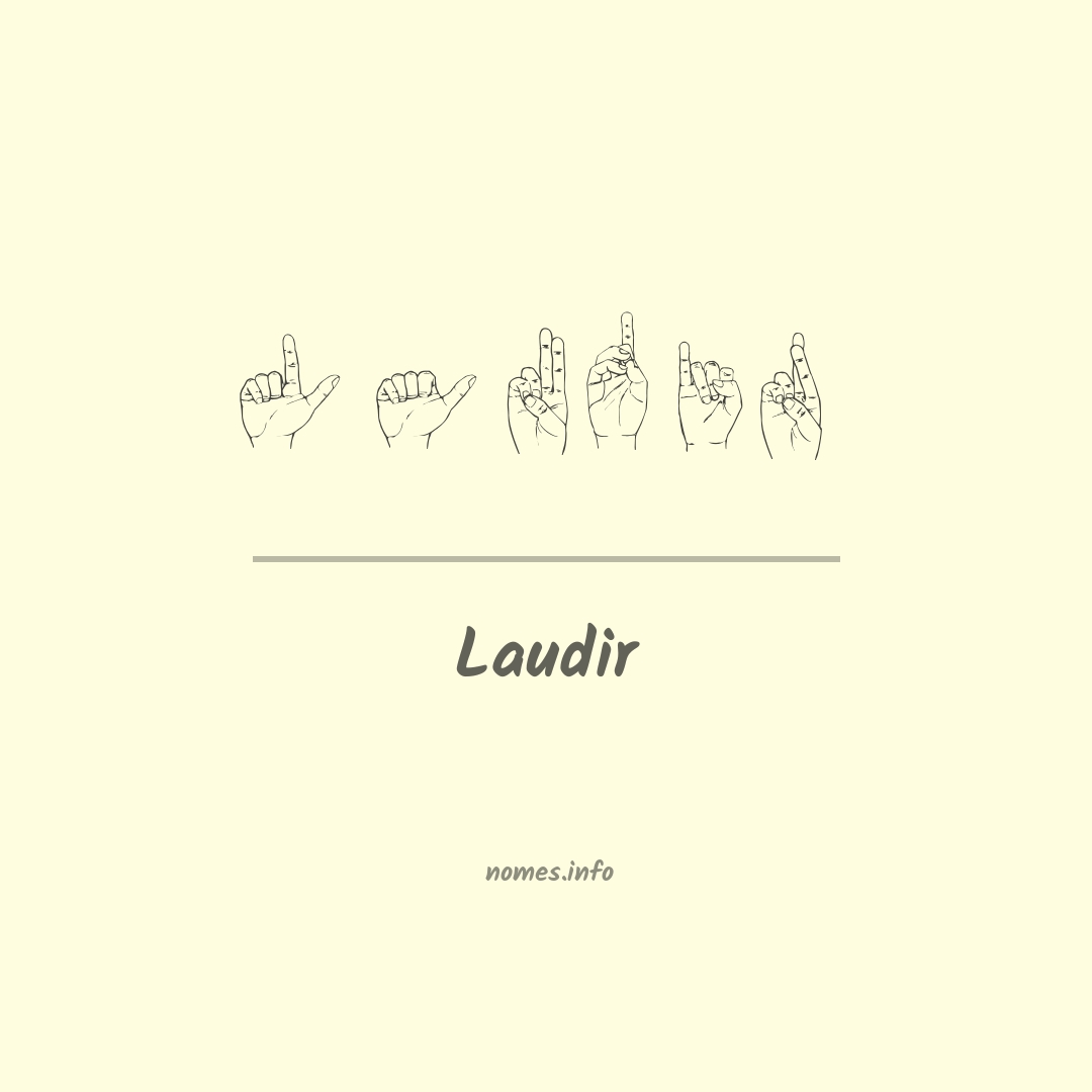 Laudir em Libras