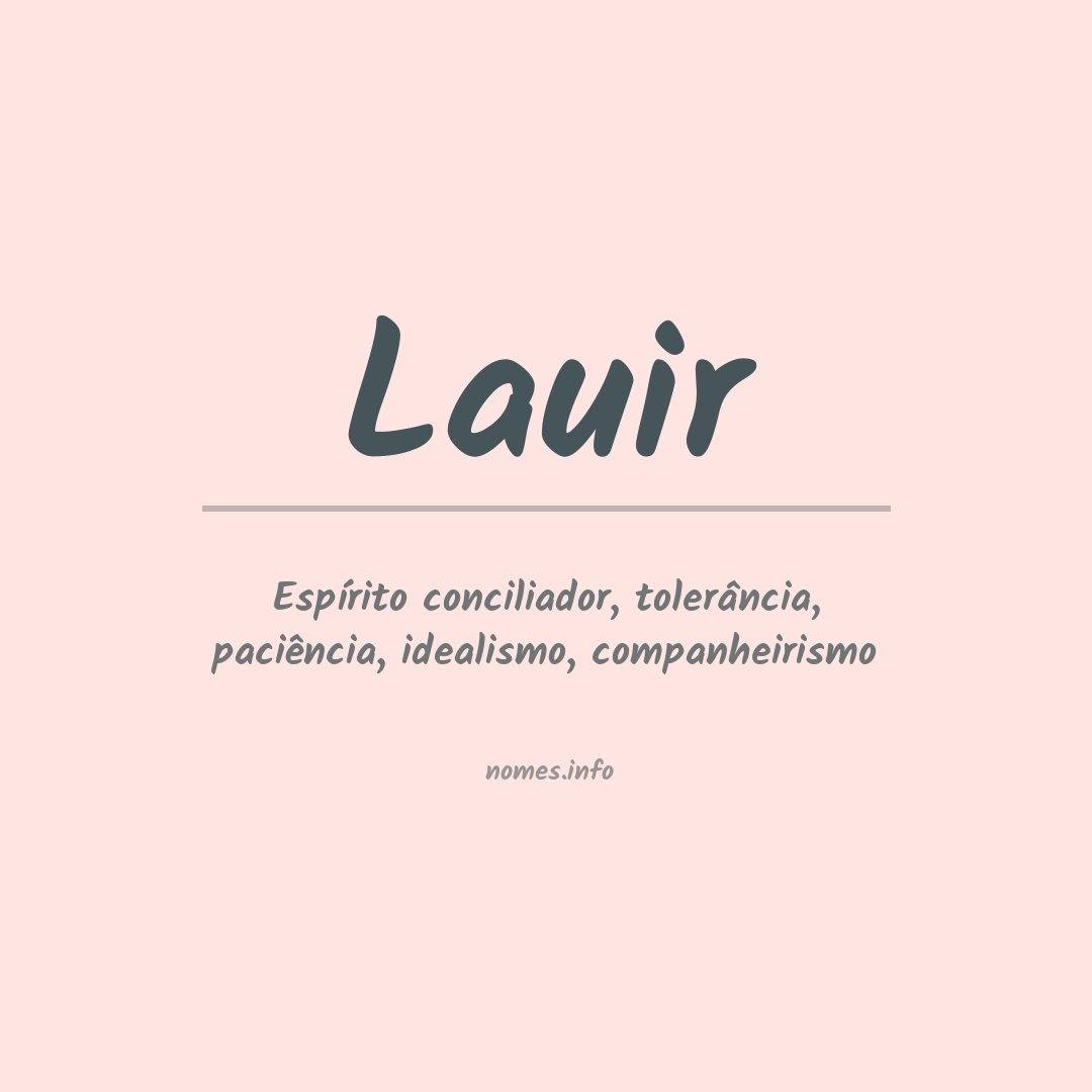 Significado do nome Lauir