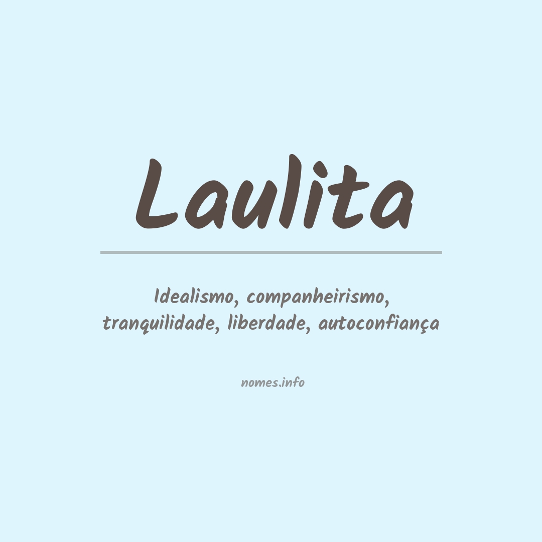 Significado do nome Laulita