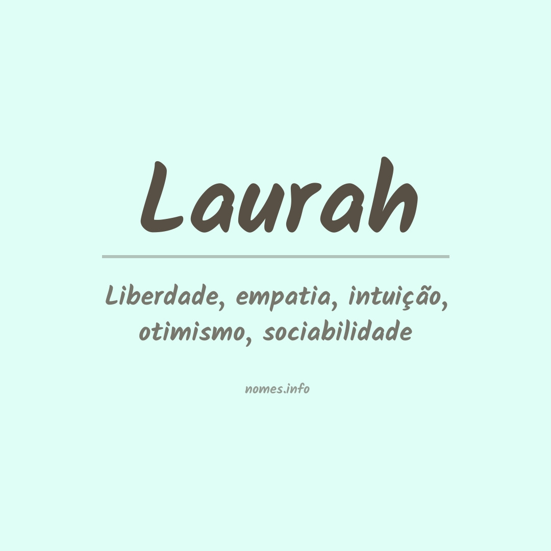 Significado do nome Laurah