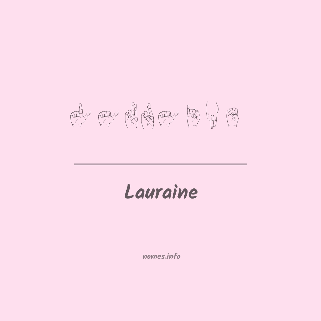Lauraine em Libras