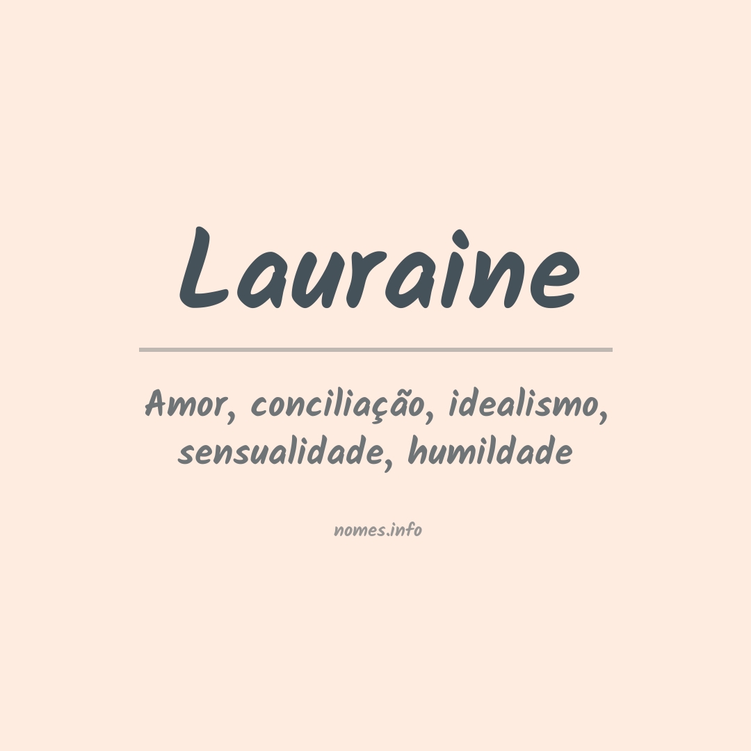 Significado do nome Lauraine