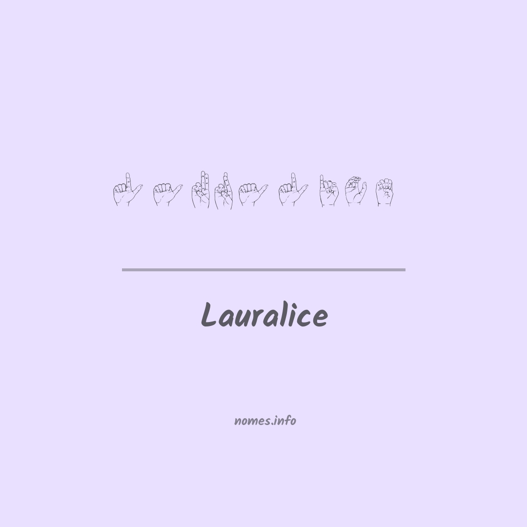 Lauralice em Libras