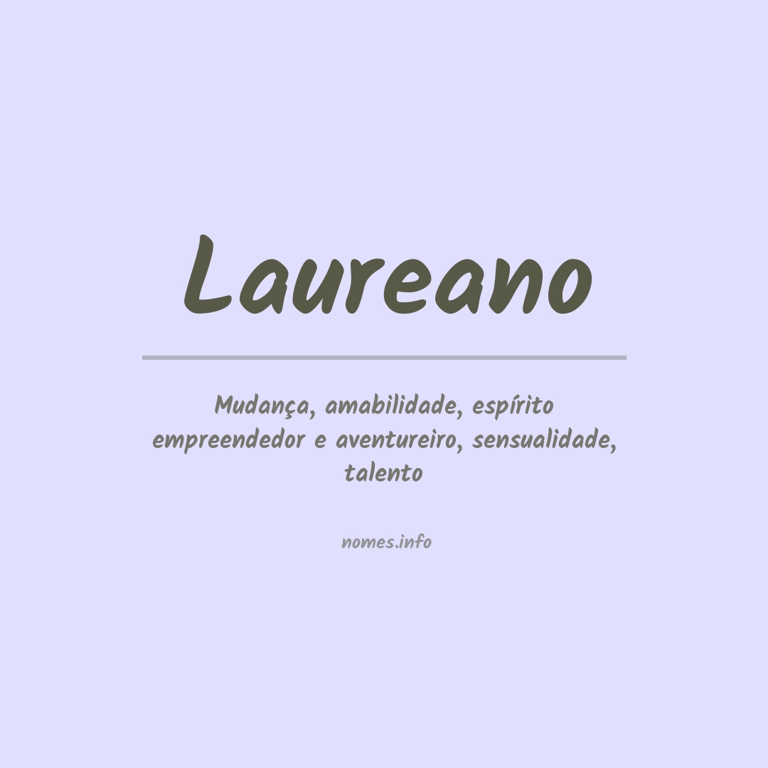 Significado do nome Laureano