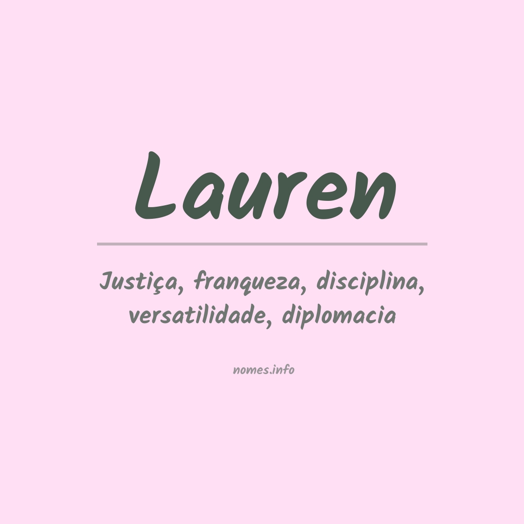 Significado do nome Lauren