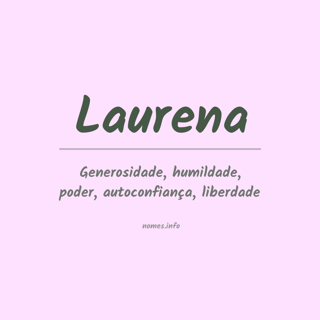 Significado do nome Laurena