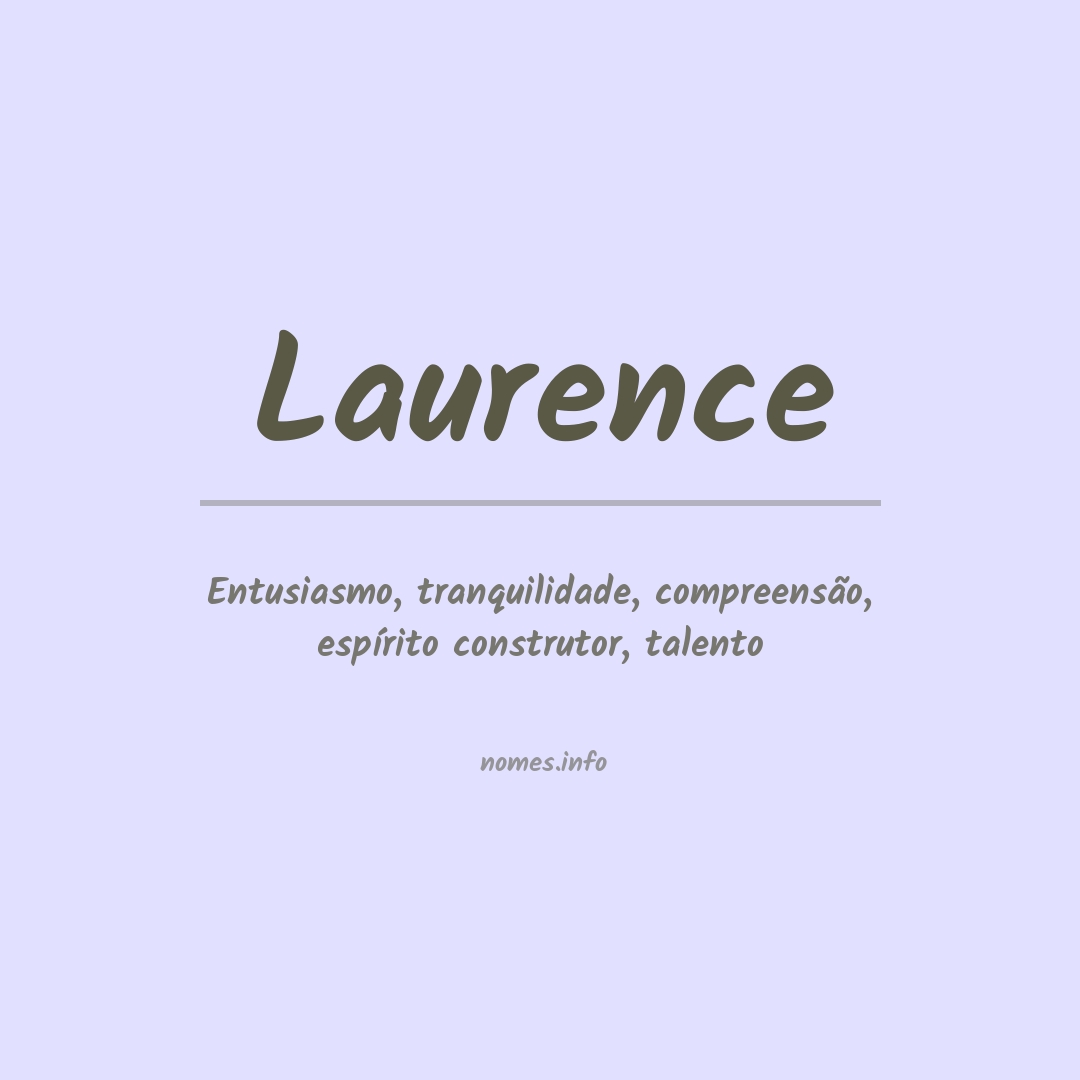 Significado do nome Laurence