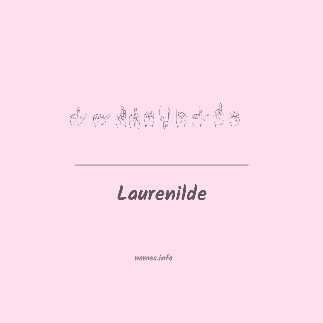 Laurenilde em Libras