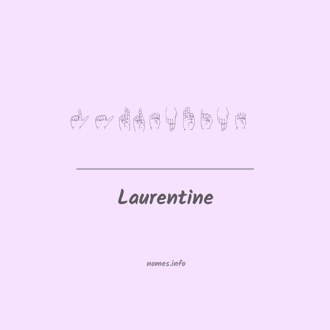 Laurentine em Libras