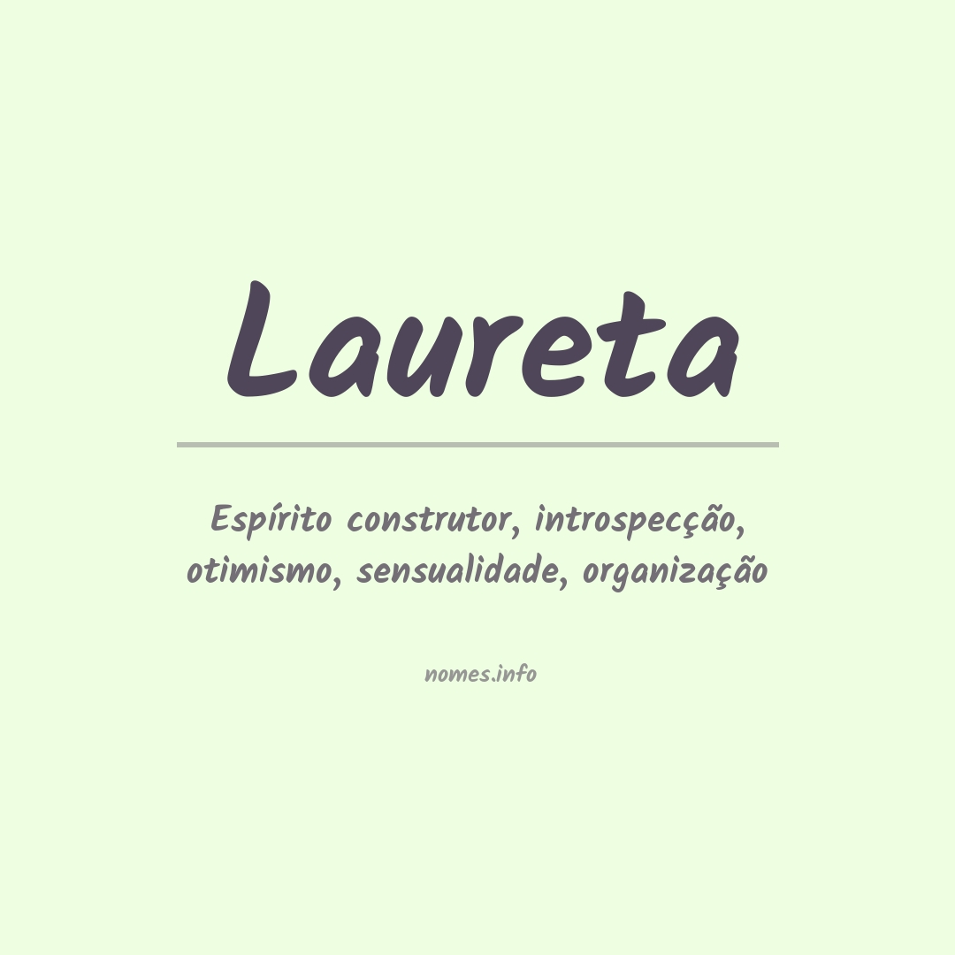 Significado do nome Laureta