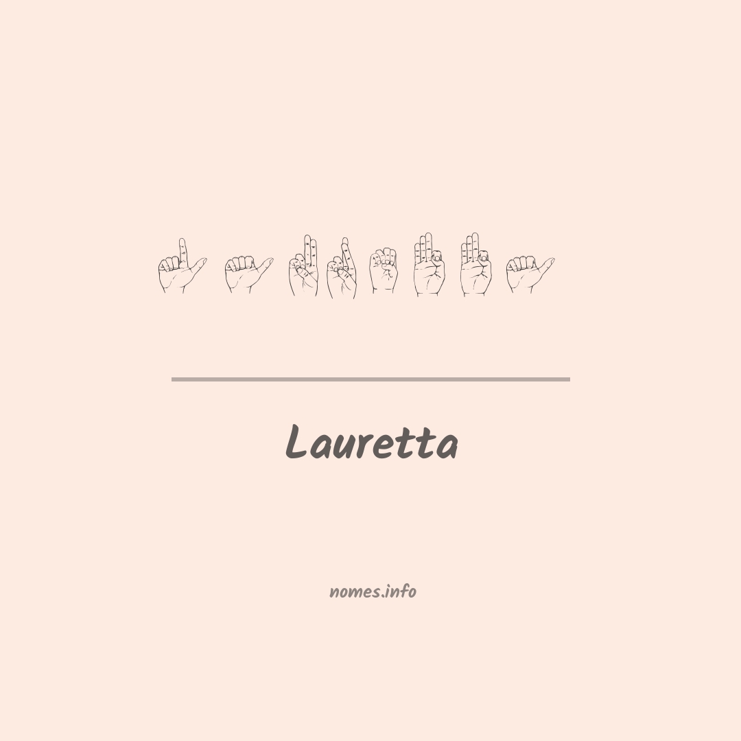 Lauretta em Libras