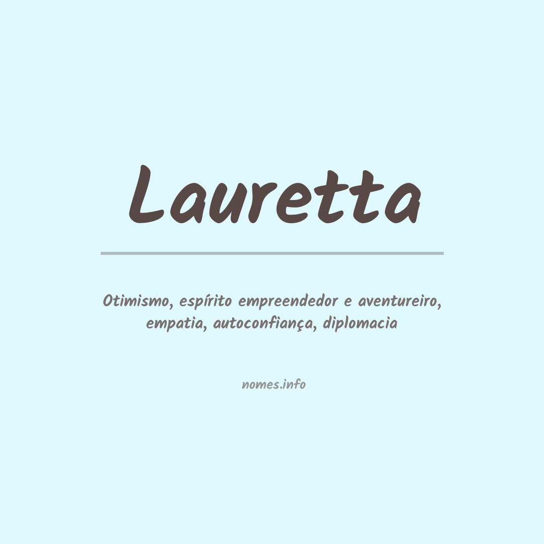 Significado do nome Lauretta