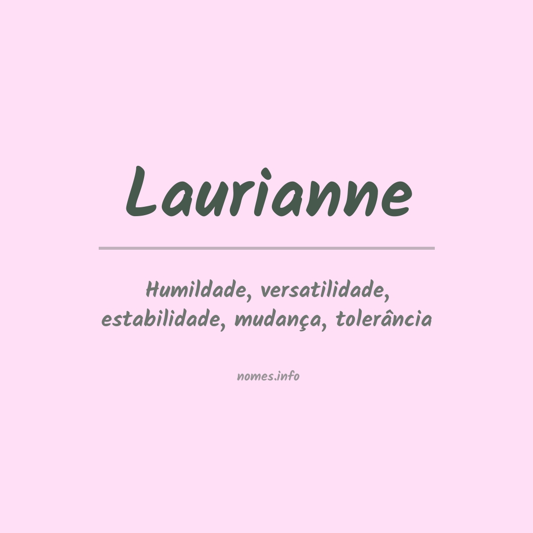 Significado do nome Laurianne