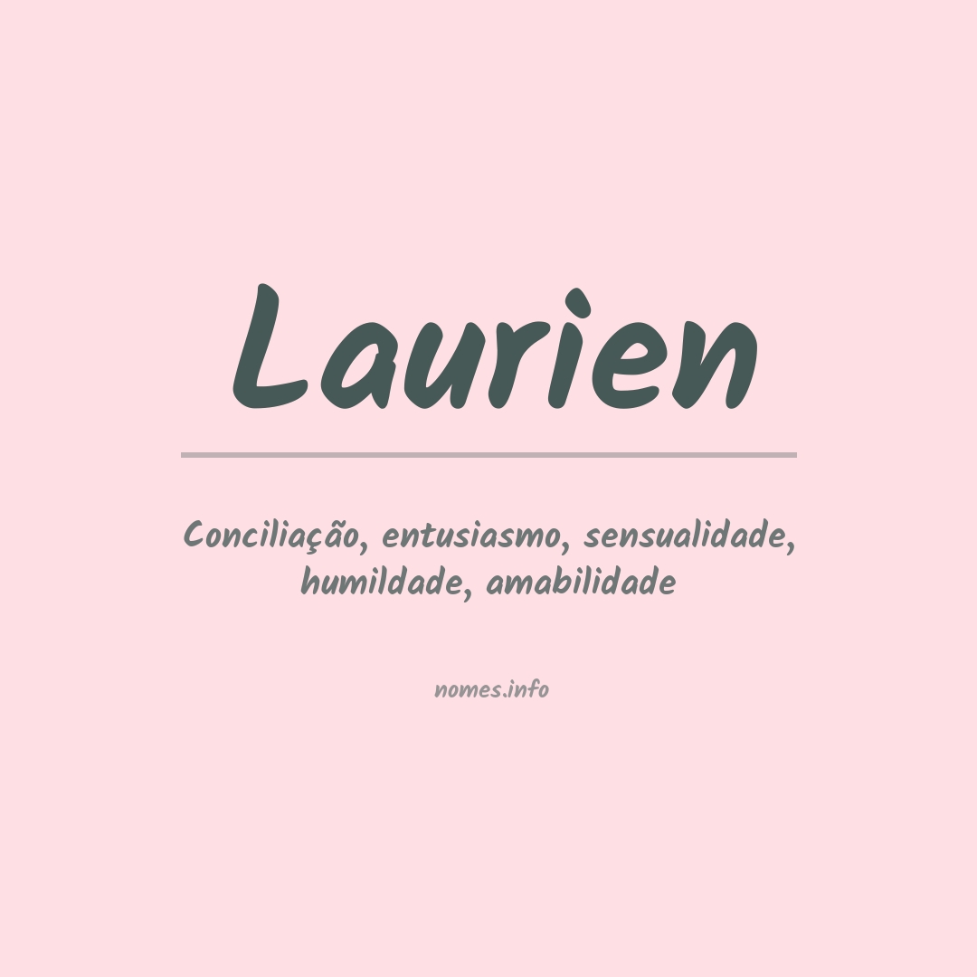 Significado do nome Laurien