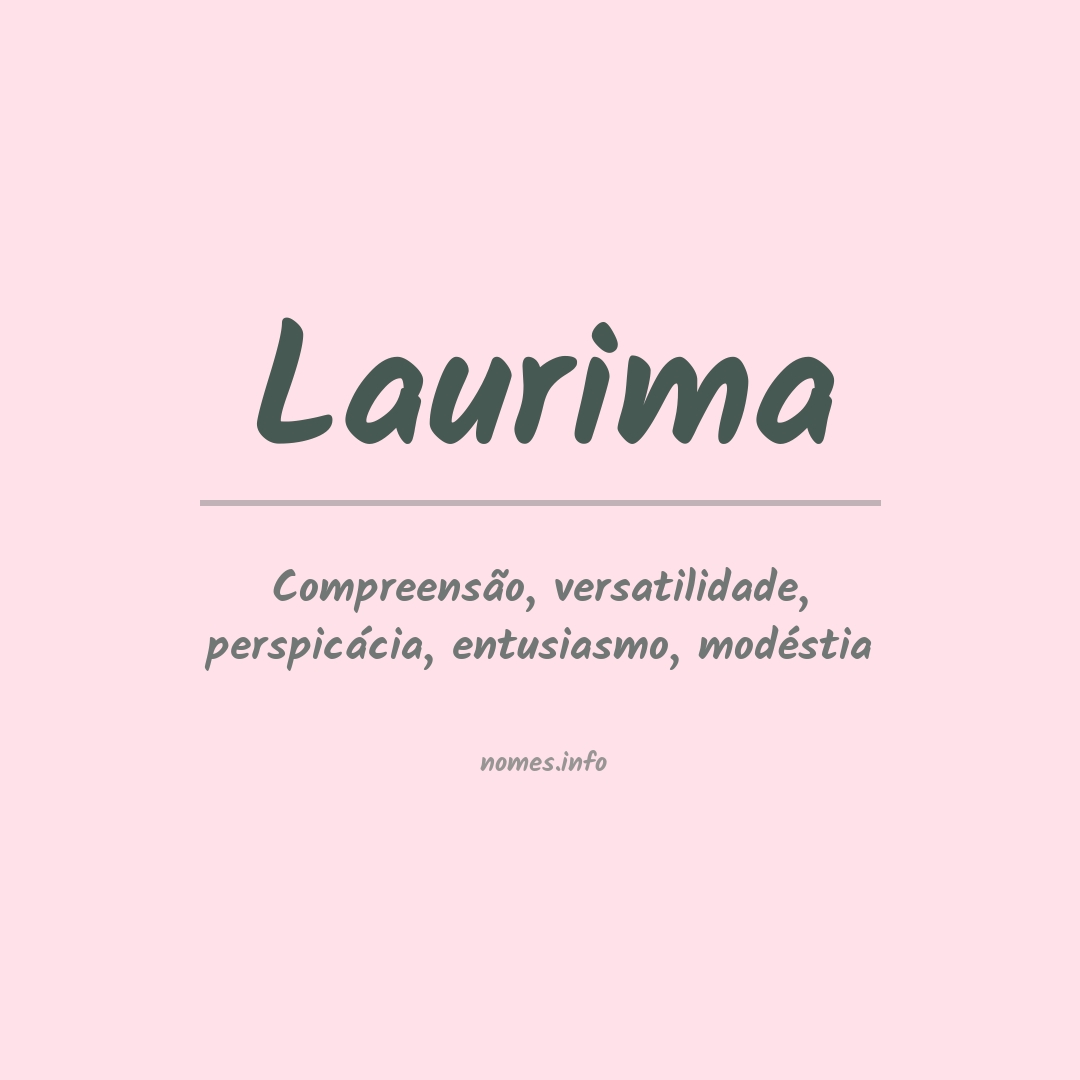 Significado do nome Laurima