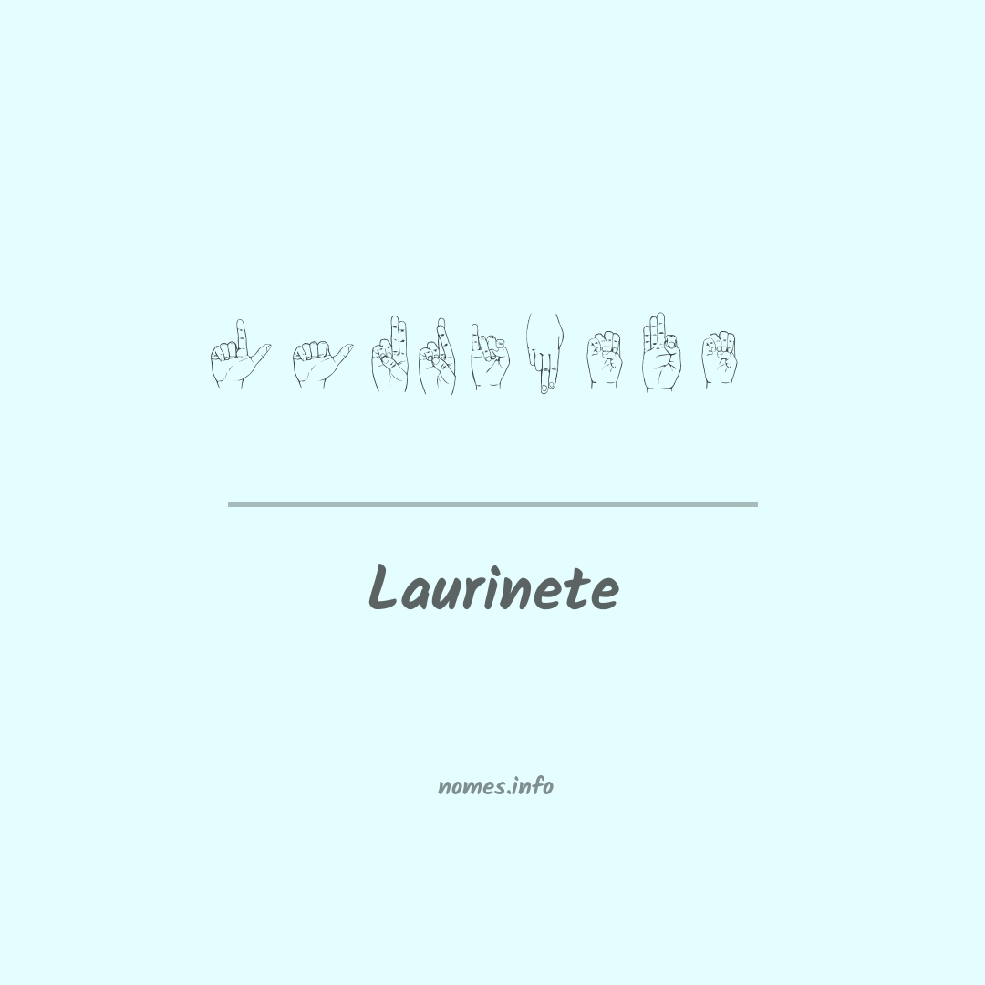 Laurinete em Libras