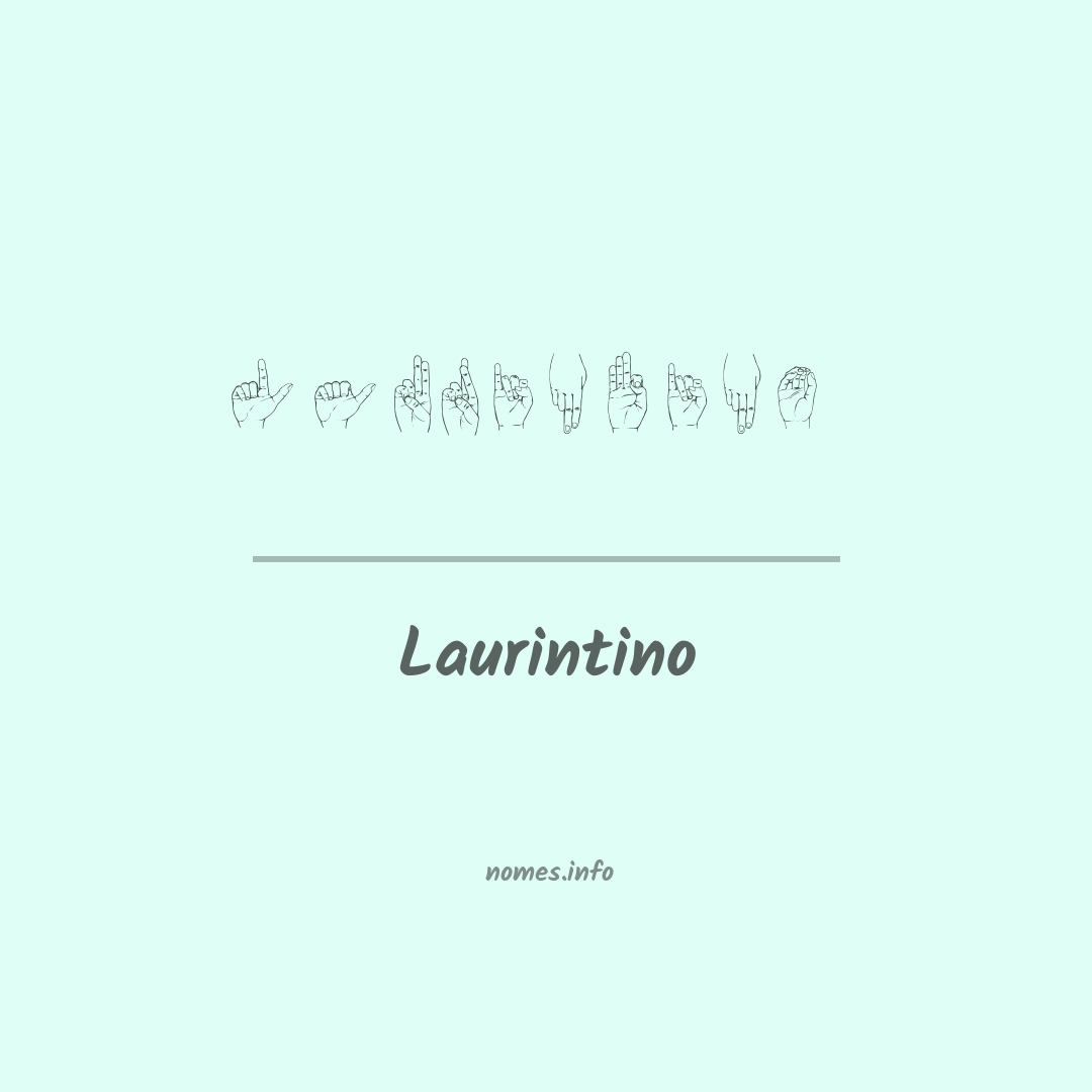 Laurintino em Libras