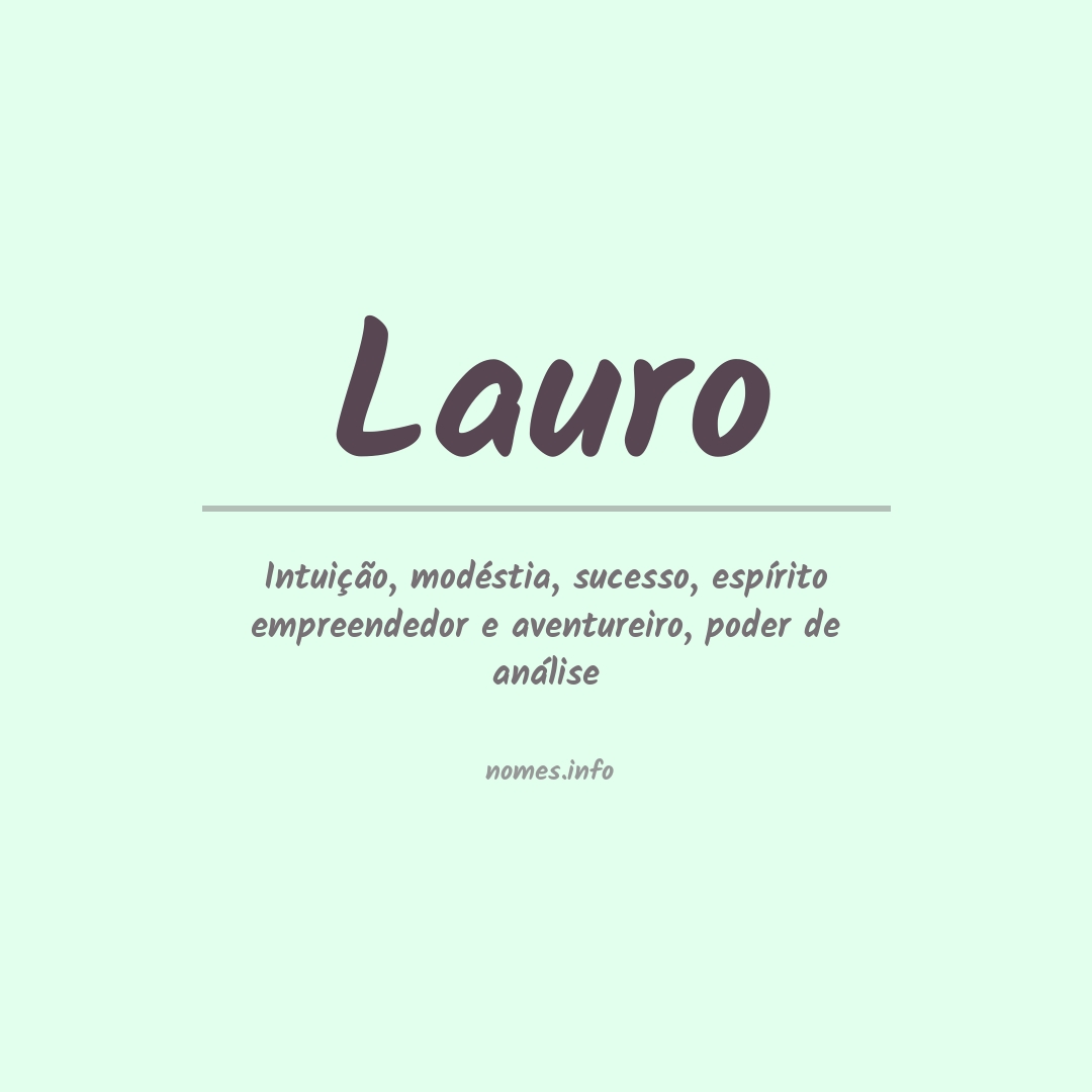 Significado do nome Lauro
