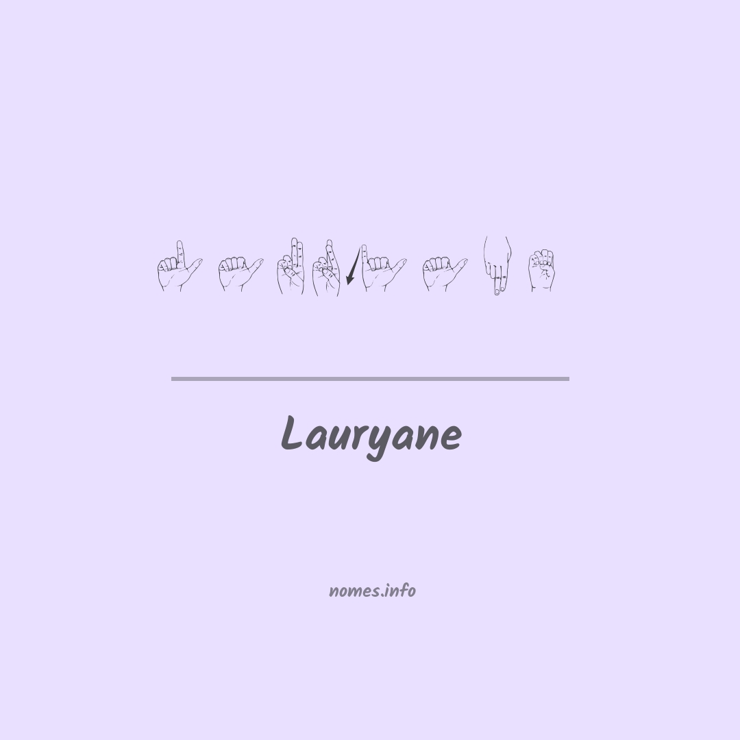 Lauryane em Libras