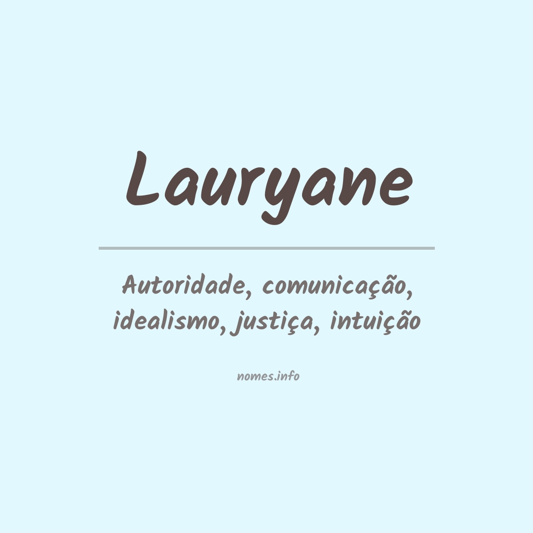 Significado do nome Lauryane