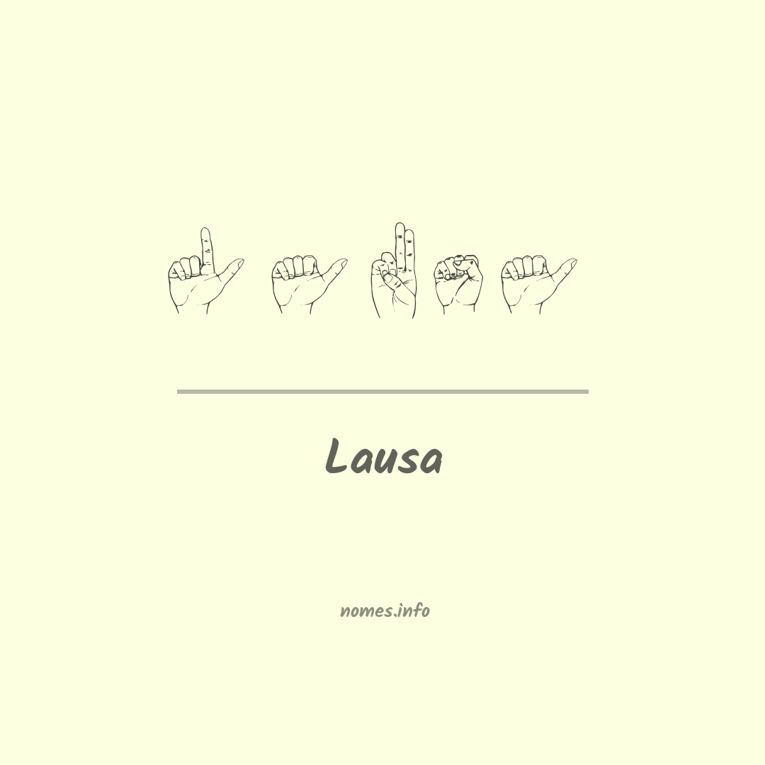 Lausa em Libras
