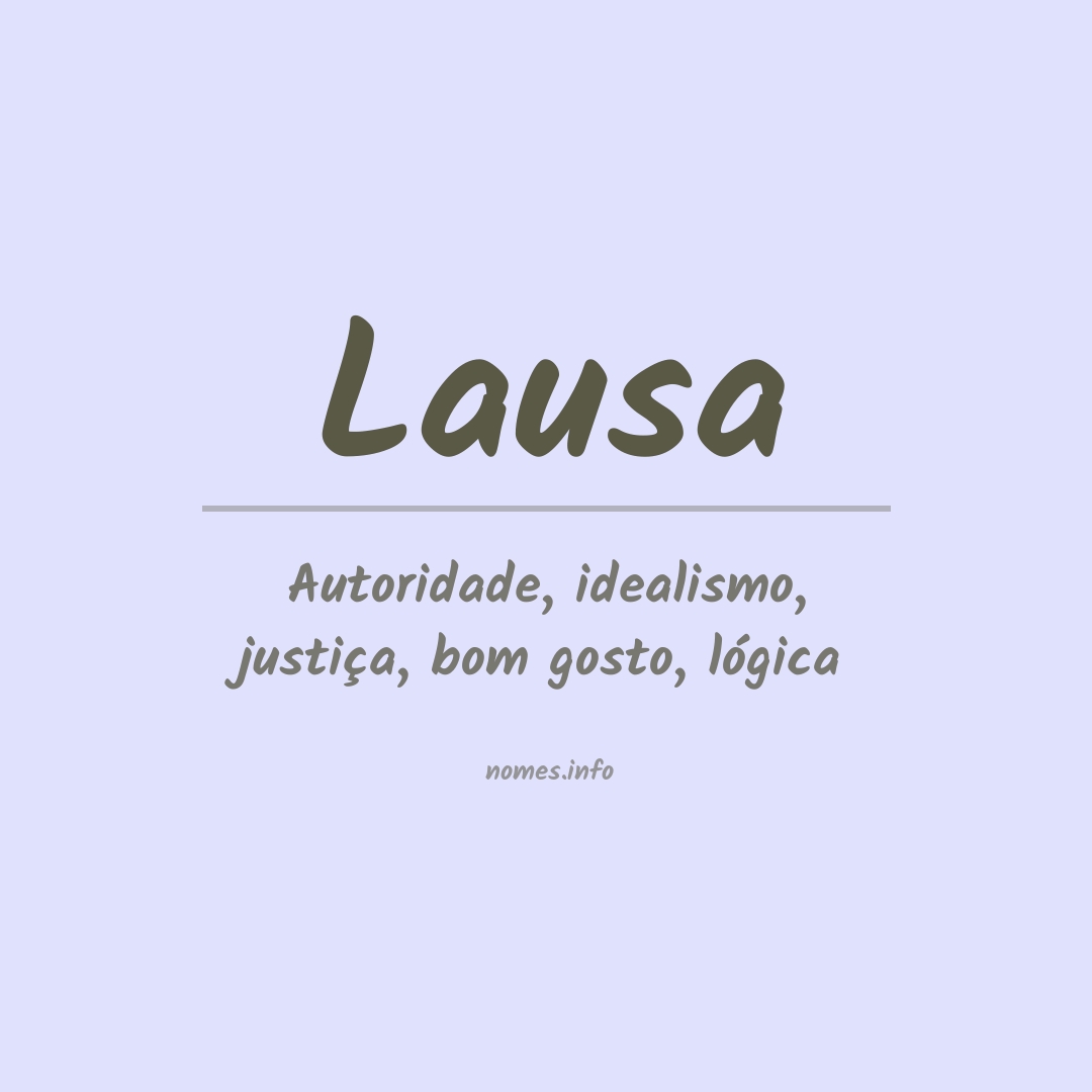 Significado do nome Lausa