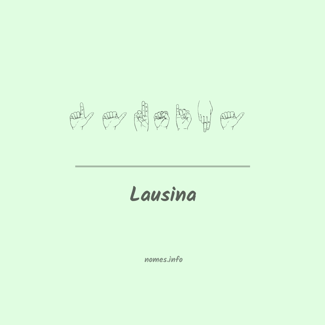 Lausina em Libras Lausina em Libras