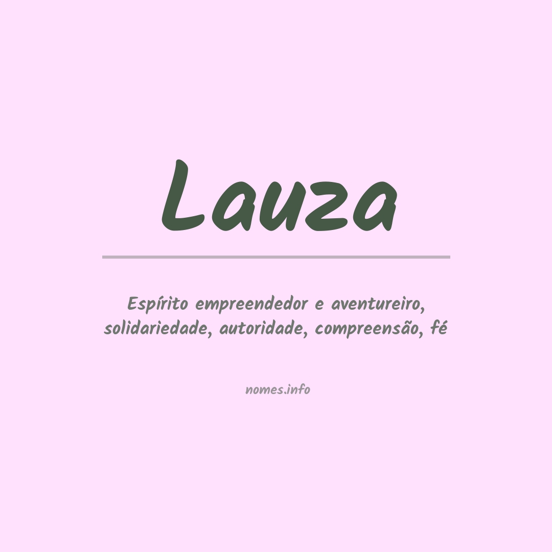 Significado do nome Lauza